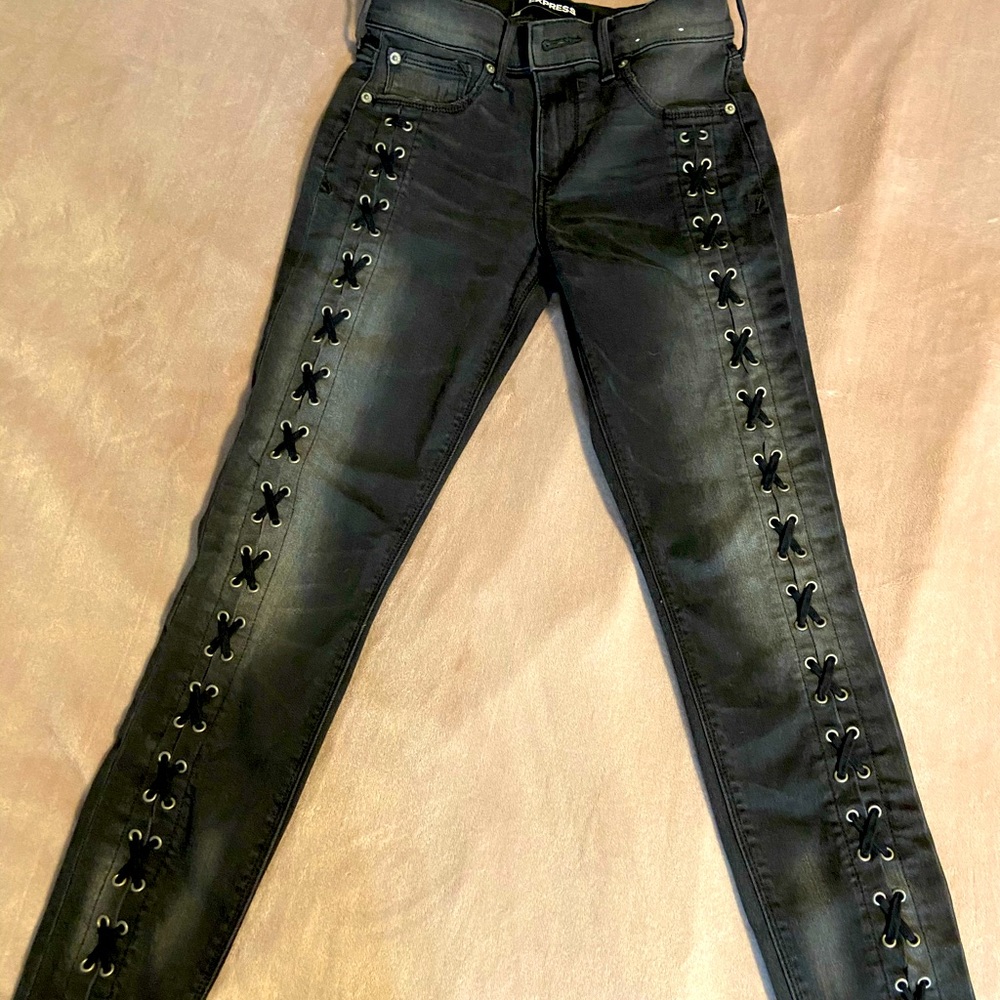 Express Ankle Jeans Mid Rise